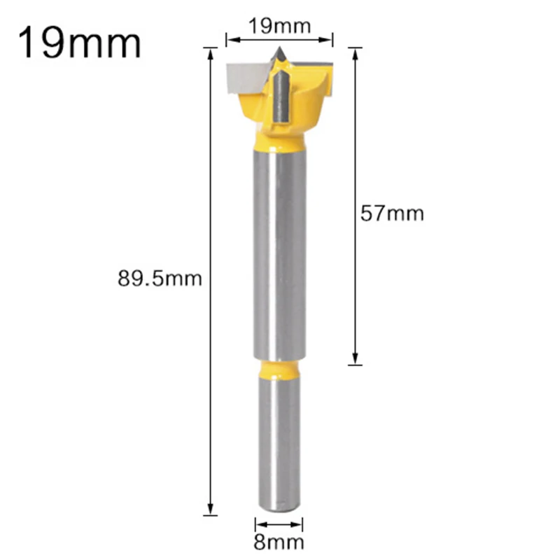 1PC 15 Mm-20 Mm Forstner Tips Alat Lubang Saw Cutter Engsel Membosankan Bor Bit Round Shank tungsten Carbide Cutte