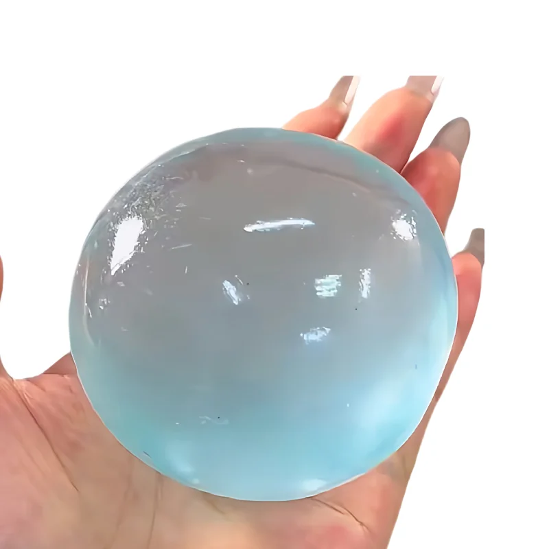 لعبة اسفنجي المالتوز الأزرق اللطيفة موتشي ضد الإجهاد تململ لعبة لينة مقلد بولي شفافة الكرة لعبة الضغط السريع الارتداد #6