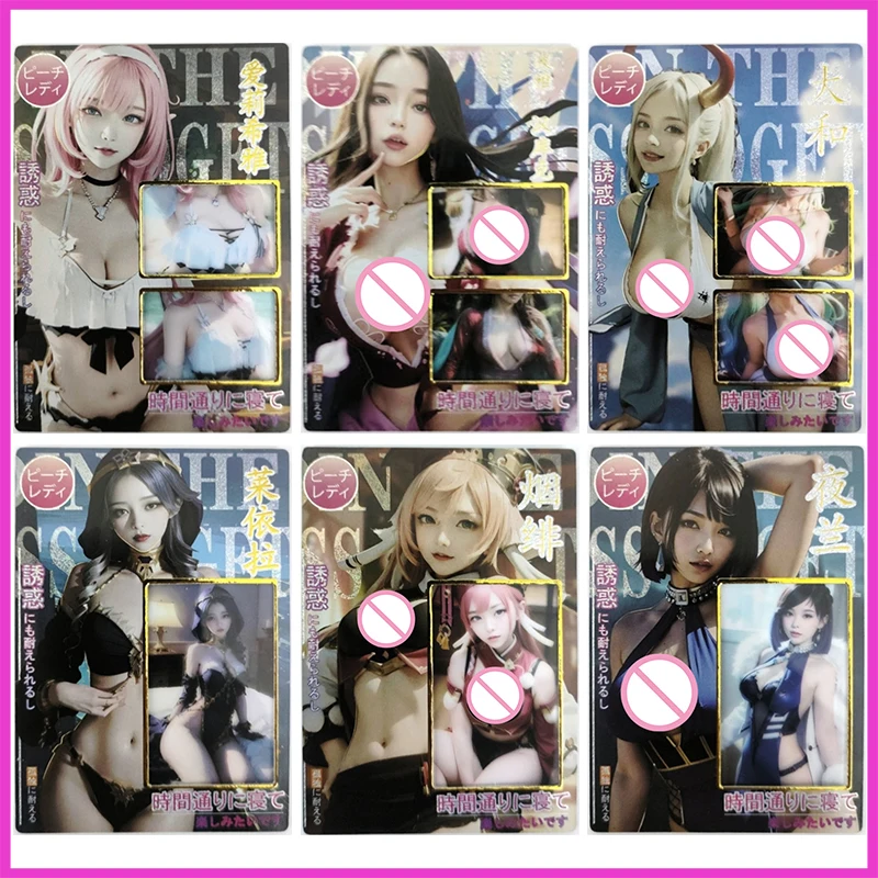 

Anime Goddess Story Rare EX Refraction Foil Elysia Hancock Yamato Layla Yelan Toys for boys Collectible Cards Birthday Present