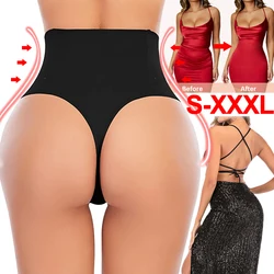 Women Slimming Panties Body Shaper High Waist Thong Belly Control G String Waist Trainer Butt Lifter Panty Hip Shaping Panties