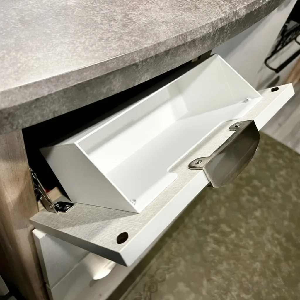 

Customization 3d Printed Travel Trailer Tip Out Tray White Travel Trailer Drop-Side Trailer For Caravan Tip Out Tray