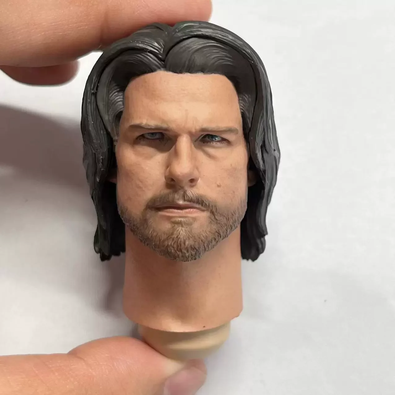 Tom Cruise Samurai Male Head Carembled Actor Movie, Modèle peint délicat, Échelle 1/6, 12 "Action Figure, Soldier Body Toys