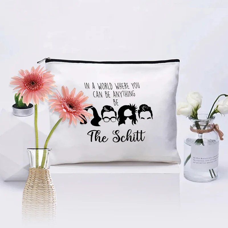

В мире, где вы можете быть любой узор, косметический набор The Schitt Merch, косметичка, забавное снаряжение, косметичка, карандаш