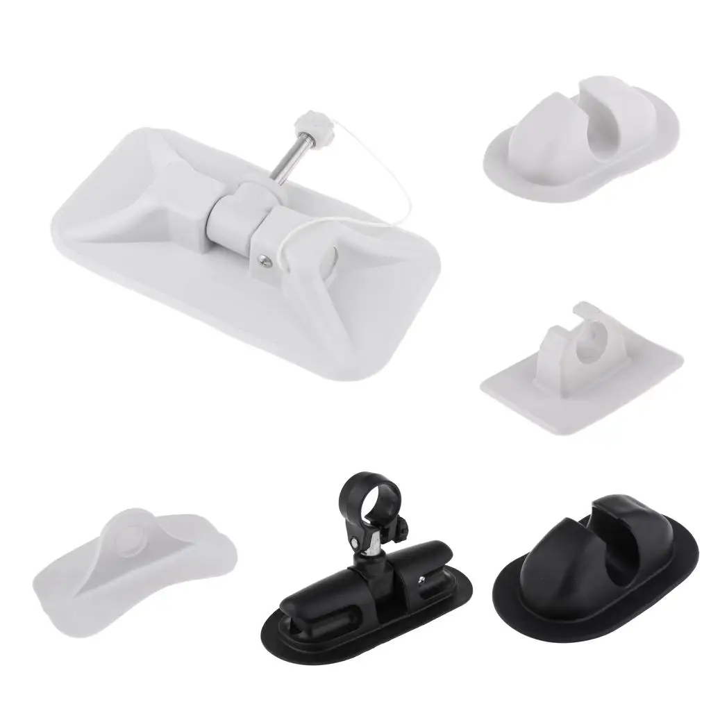 

Durable Boat Paddle Holder PVC Oar Clip Patch Easy Install Accessory for Kayak Canoe Fishing Raft