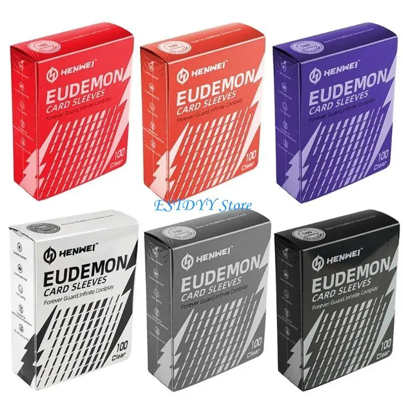 G6DE 100 قطعة من واقيات بطاقات التداول لتخزين وعرض بطاقات الألعاب