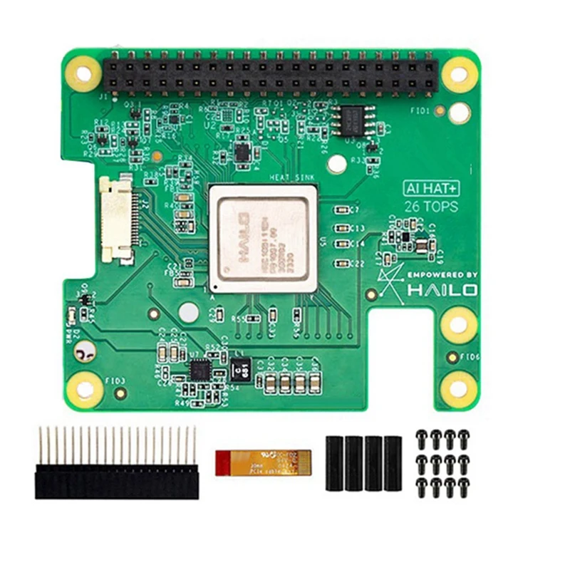 For Raspberry Pi AI HAT+Hailo-8 26Tops For Raspberry Pi5 Pcie M.2 Gen3 For Tensorflow,Tensorflow Lite,ONNX,Keras,Pytorch