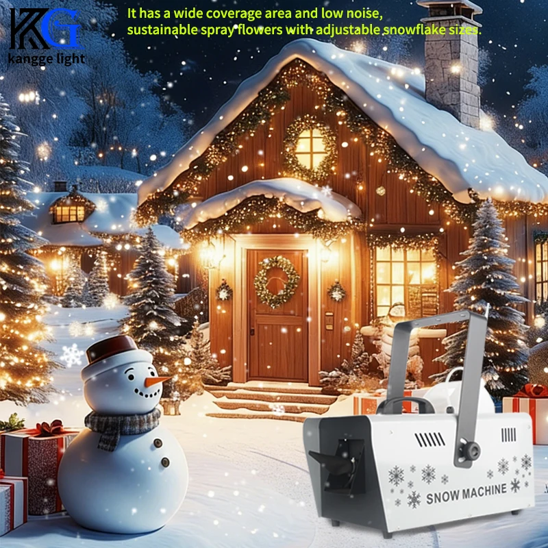 1500W/2000W Snow Machine Stage Effect Wire/Remote Control Snow Maker Machine Party Wedding Snow Machine for Christmas Dj Club