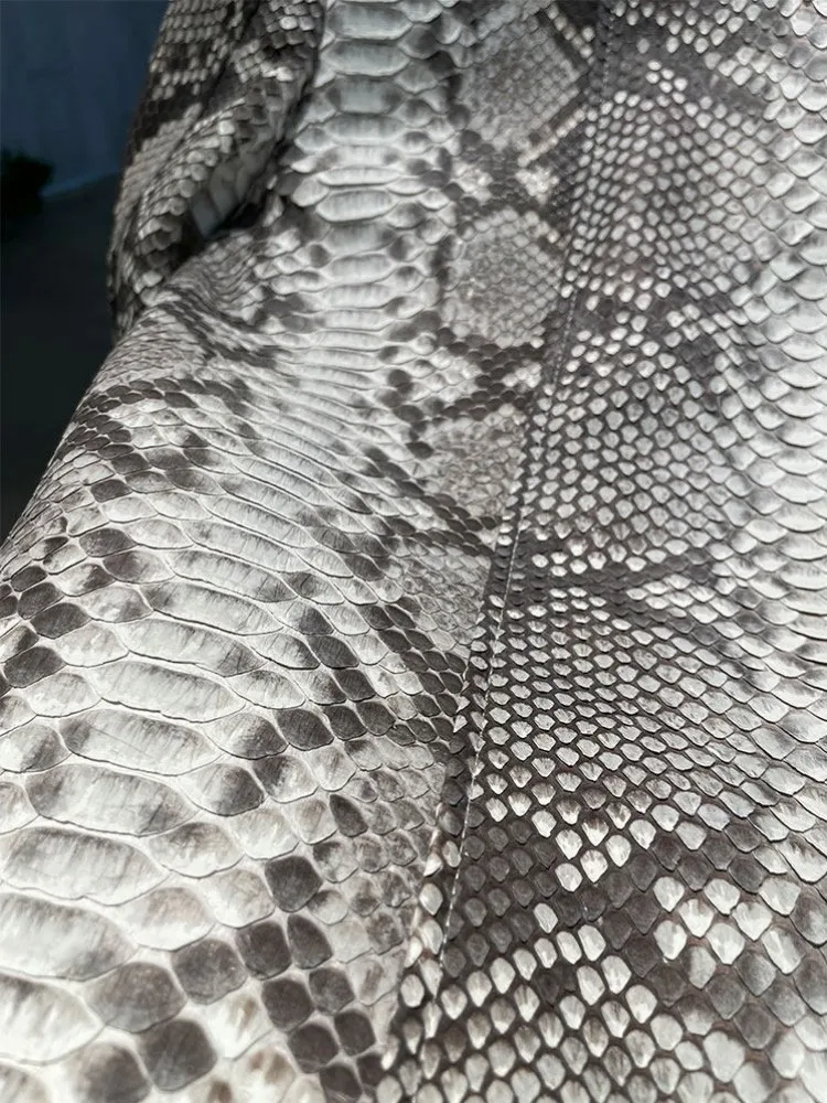 High Quality Snakeskin Luxury Mens Jacket New Stand Collar Slim Fit Genuine Leather Short Coat Customization Not Accept Returns view 6