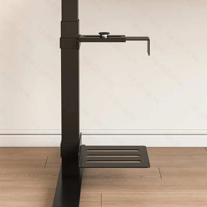 Adjustable Under Desk PC Mount Bracket Space Saving Hanging Holder Desktop Computer Mainframe Fixed Lifting Tray