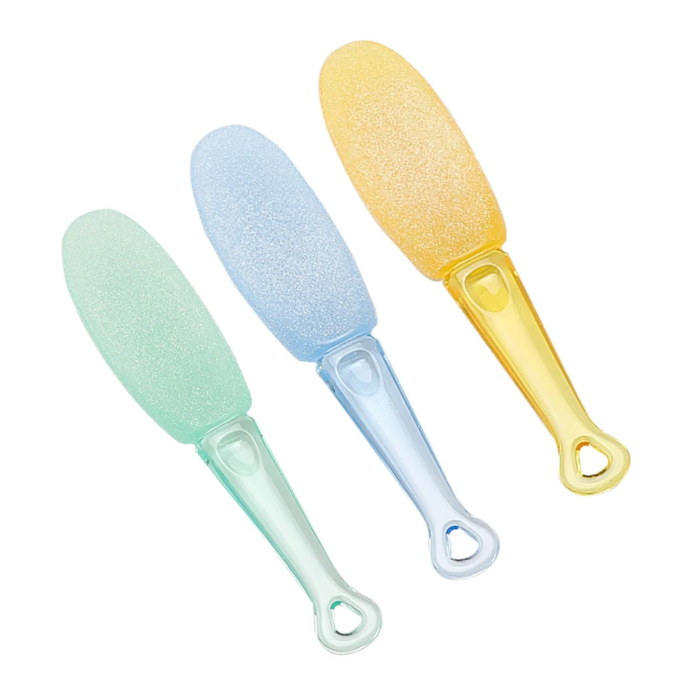 

3Pcs Foot Callus Remover Natural Foot File Scrubber for Moist Skin Exfoliating Grinding Tool Safe Pedicure Files Travel Use