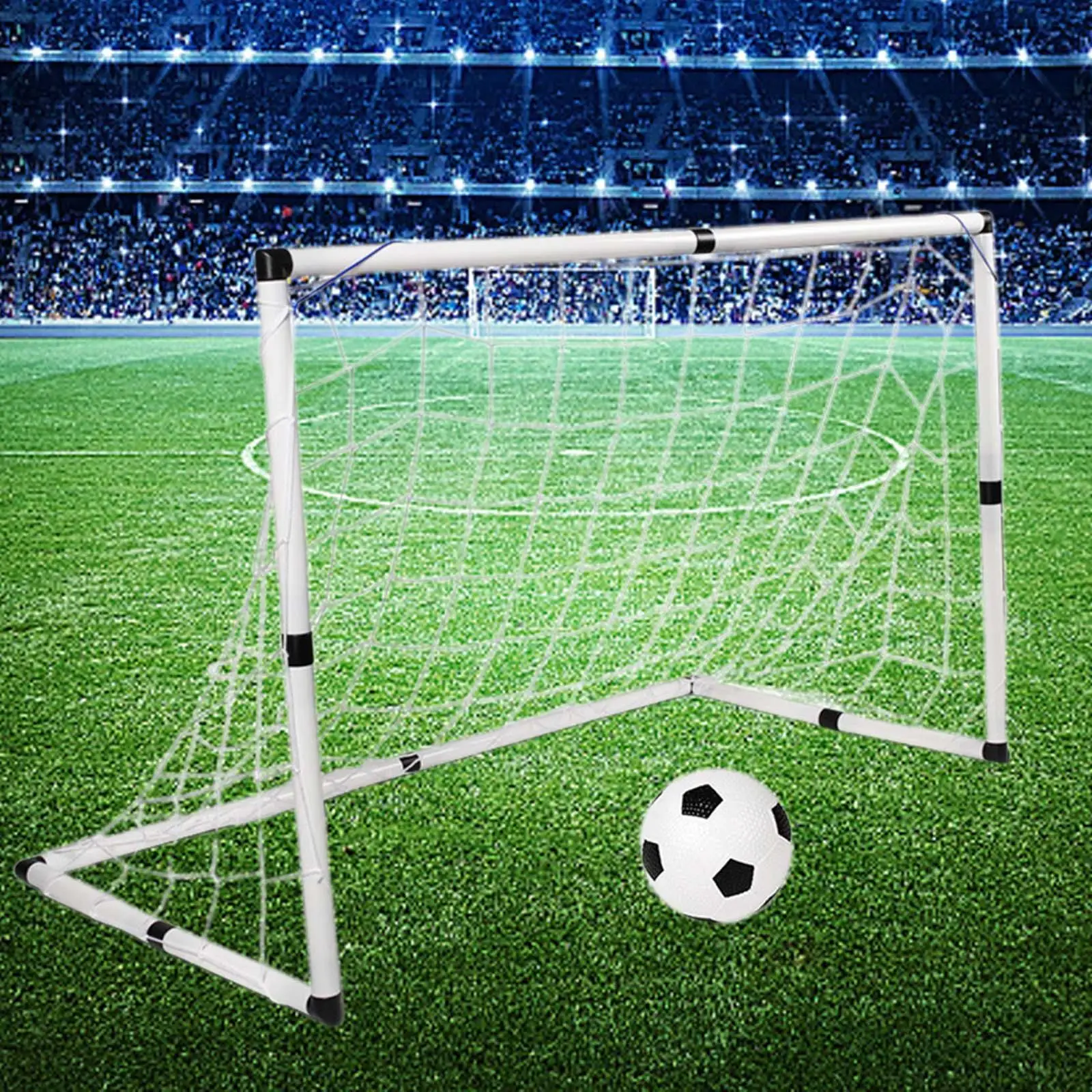 子供用サッカーゴールセット（裏庭用）、子供用サッカーゴールネット、サッカーボール付きフットボールネット