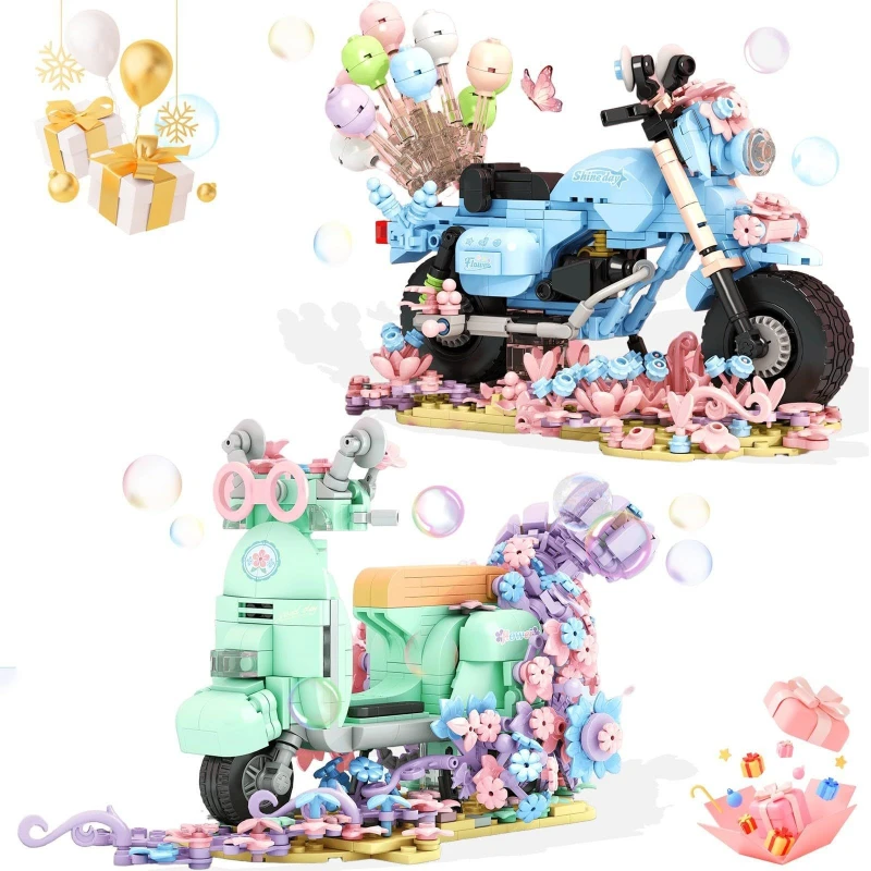 

Building blocks with infinite cuteness, motorcycles, everlasting flower models, puzzle assembly gifts, toys and ornaments