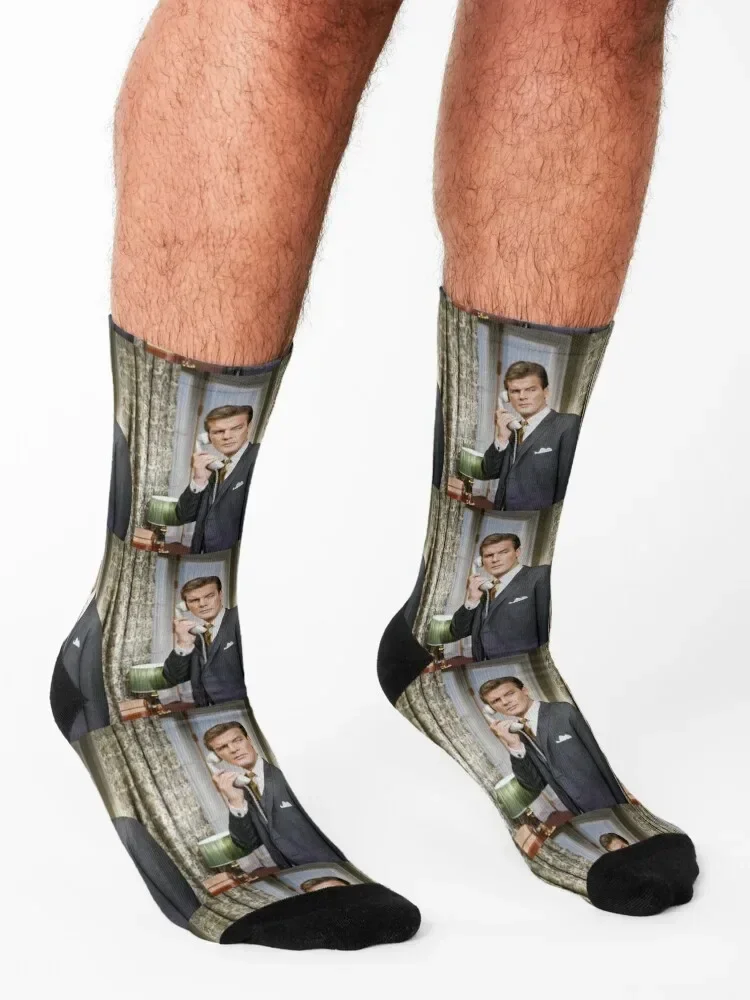 Roger Moore handsome Socks designer brand luxe essential aesthetic Socks Girl Men's