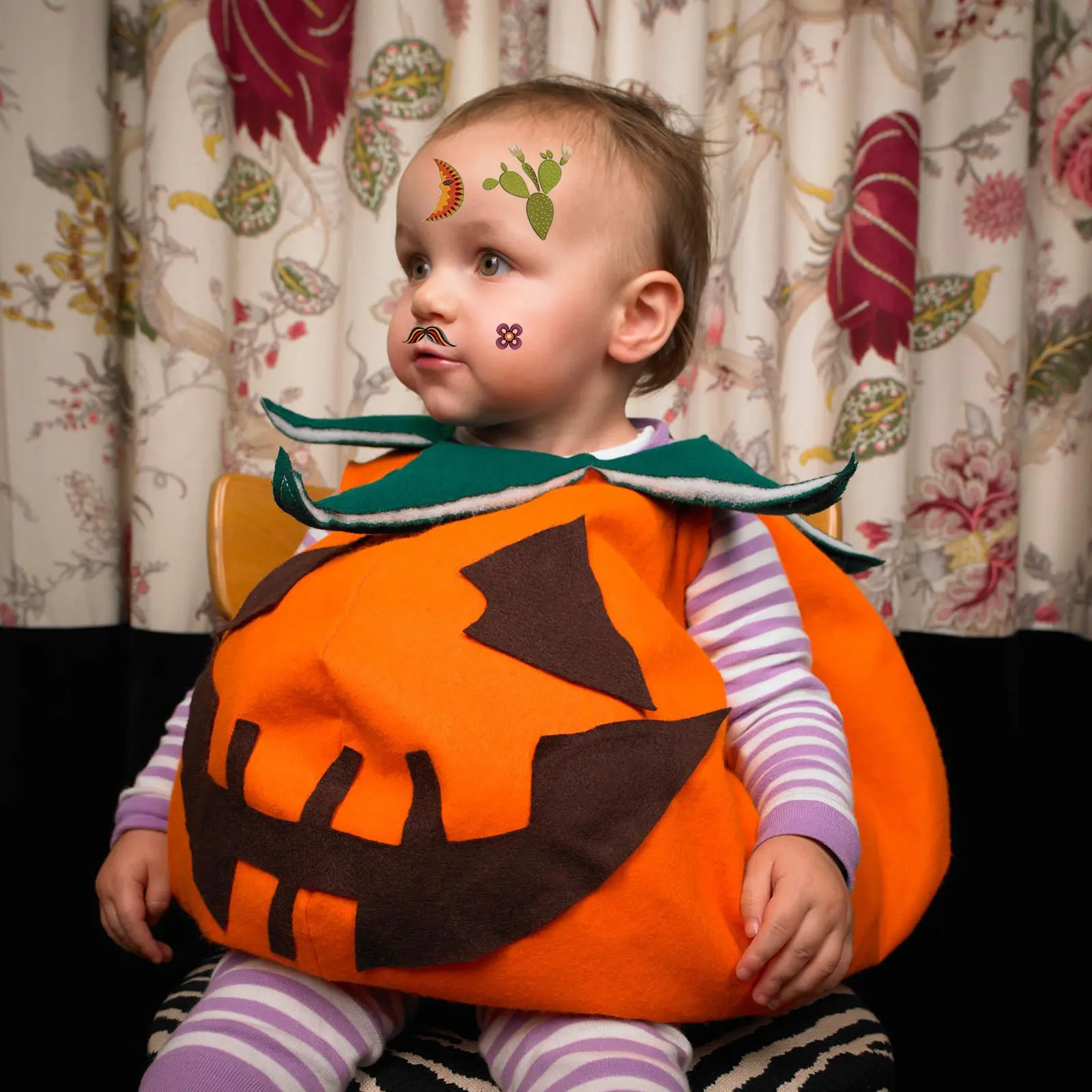 

14 Sheets Body Tattoos Stickers Safe Plant Ink Waterproof Wear Resistant Transfers Halloween Cartoon Party Favors