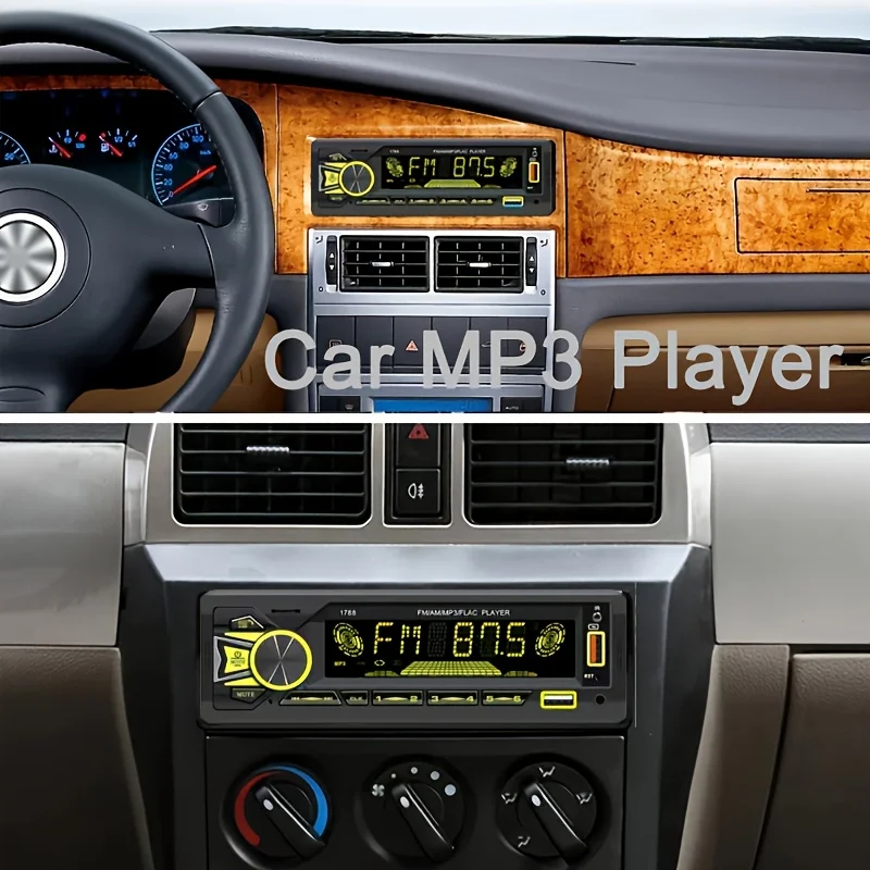 Universal Single-Din Car MP3 Player, No Battery Included, Car Stereo System, Vehicle Audio with Hands-Free And App Management