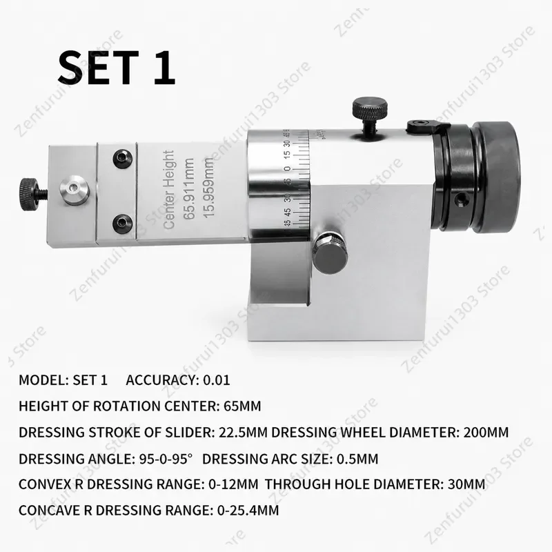 KT50 Perspective Grinding Wheel Dresser Visual Optical Radius Angle Tool 4x Magnification Diamond Pen Holder High Precision
