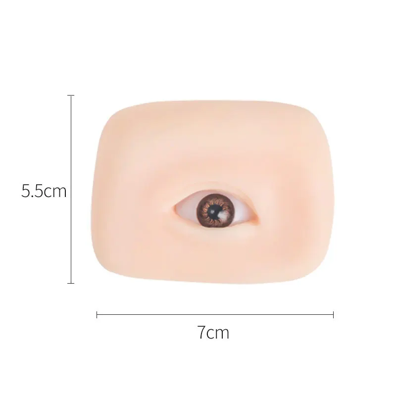 3D Wimpern Verlängerung Mannequin Augen Silikon Augenbraue Tattoo Praxis Haut Flache Puppe Lash Pfropfen Training Zubehör Werkzeuge