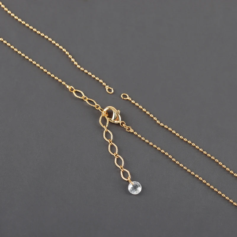 assoonas, M1111, DIY-Kette mit Karabinerverschlüssen, 18k Gold rhodiniert, Kupfer, REACH-konform, nickelfrei, Halskette für Frauen, 1 Stück/Lot – Detail 12
