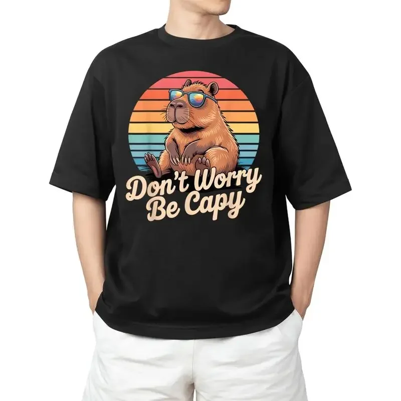 Capy Funny Capybara Retro T Shirt Classic Adult S 4Xl