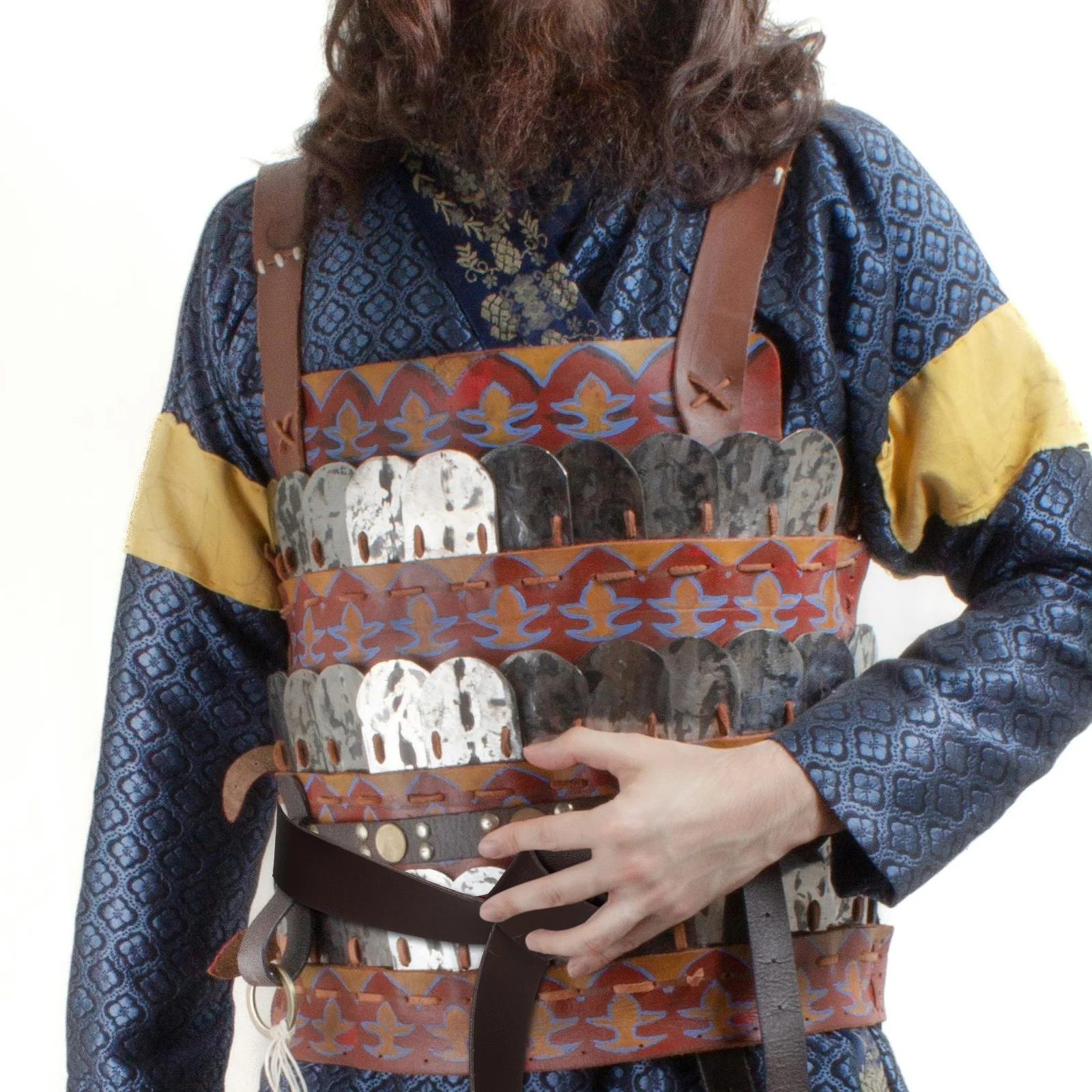 

Medieval Belt Brown Pu Viking Wide Adjustable Strap For Renaissance Fair Cosplay Pirate Costume Accessories