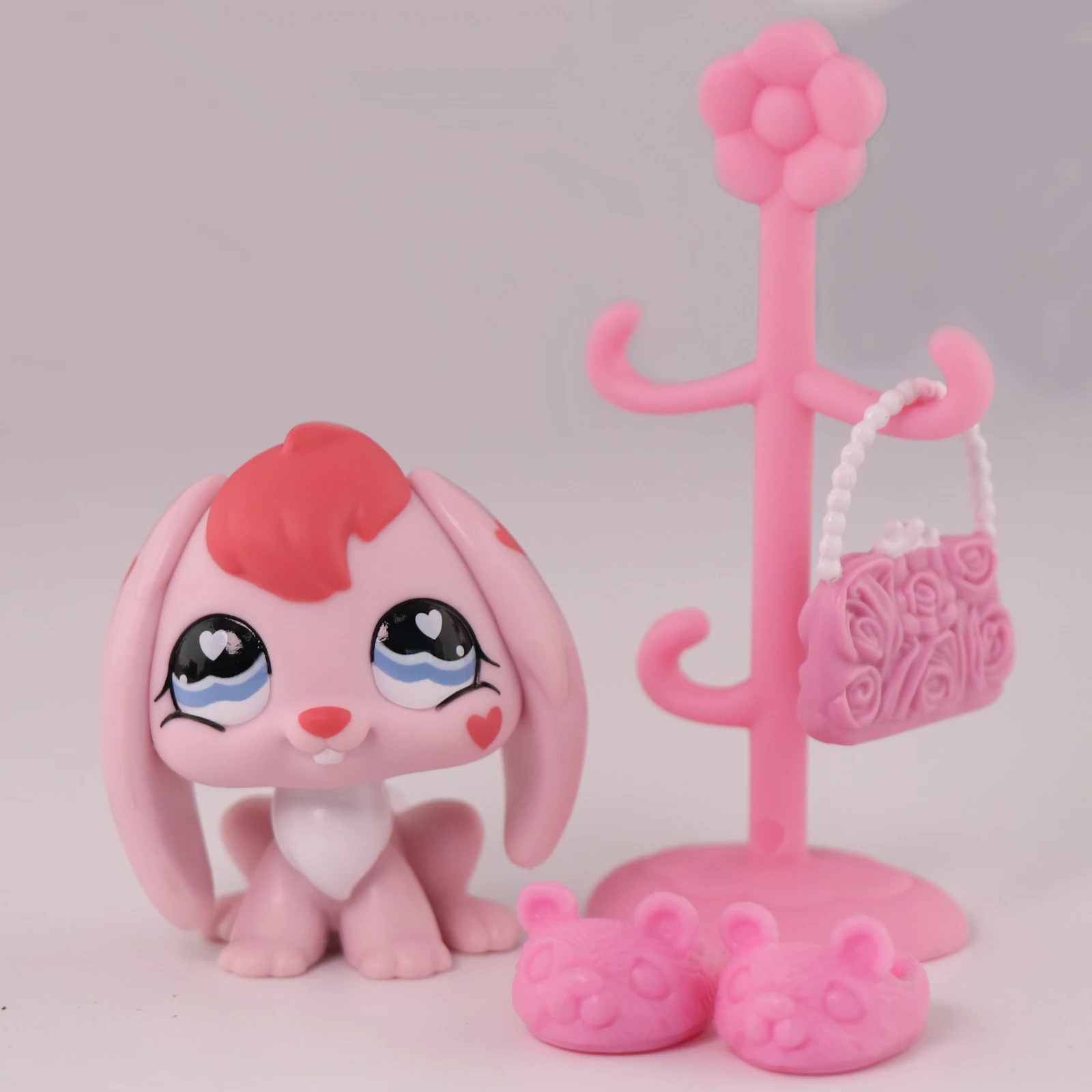 

LPS Minilpsshop Pet Shop Bobble Head Toy Rabbit Animal With Accessories Children's Gift for Boy and Gir Collectible