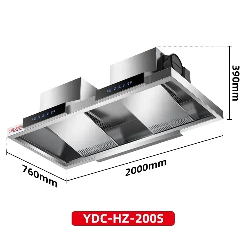 Commercial/household Wall Mounted, Multifunctional Kitchen, Air Range Hood, Low Noise, Over 95% Smoke Exhaust Rate