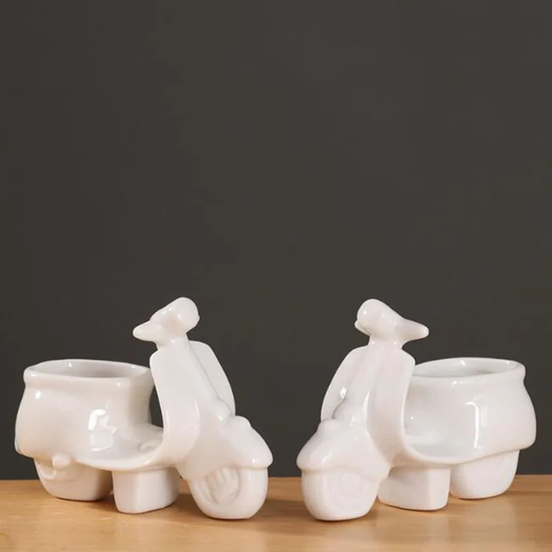Creative Porcelain Succulent Plant Pot Flowerpot Desktop Ornaments Planter Container Vase Home Garden Decor