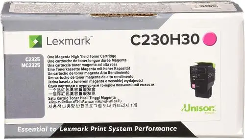 

Lexmark Unison Toner Cartridge - Magenta - Laser - High Yield - 2300 Pages