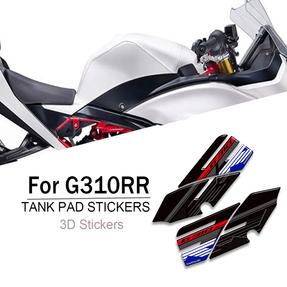 

Motorcycle Tank Pad Side Grips Gas Fuel Oil Kit Knee Protection Stickers Decals For BMW G310RR G 310 RR G310 2023 2024 2025