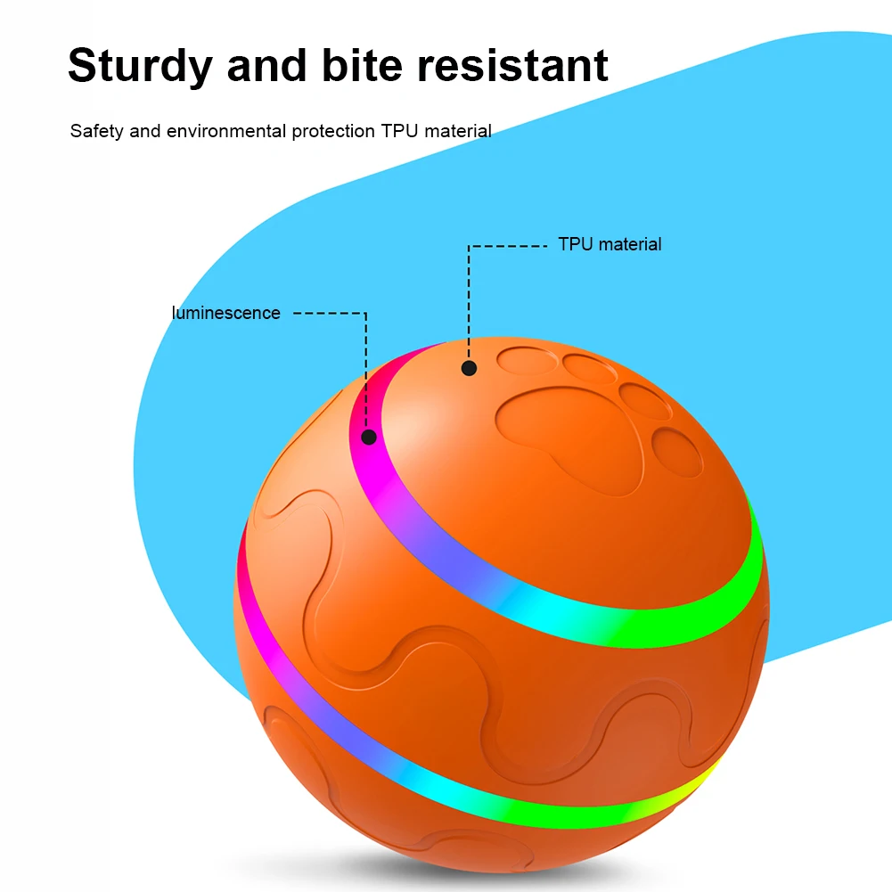 

Smart Cat Toys Luminous Waterproof Kitten Ball Toys for All Pet Interactive Game