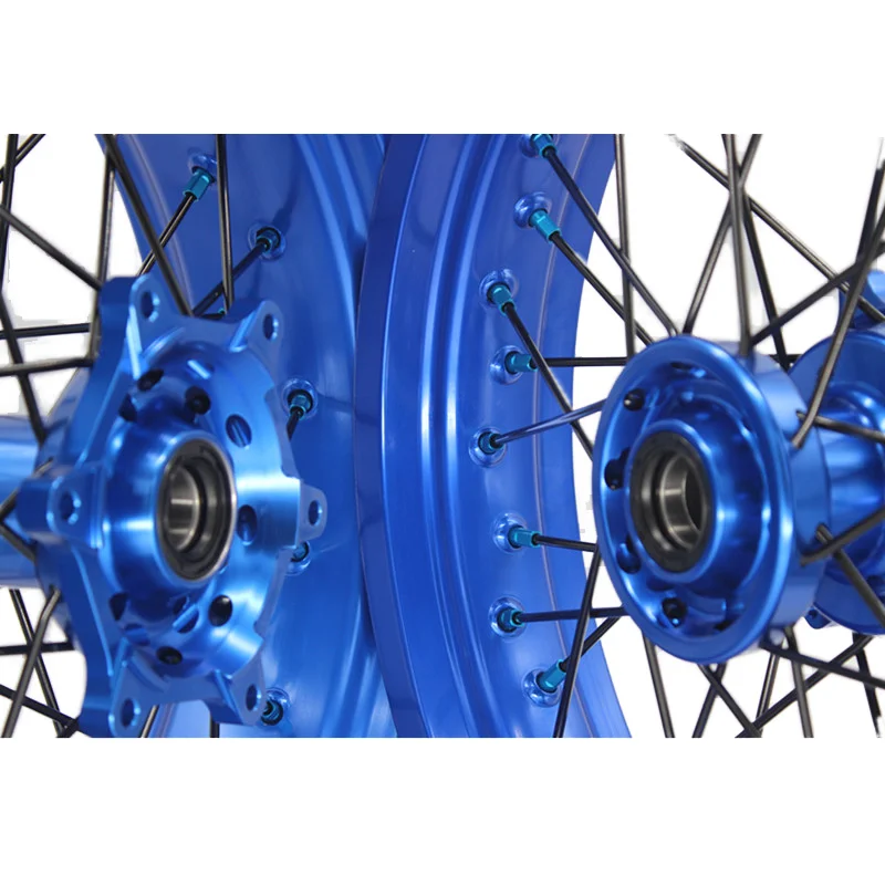 

Blue Edge Blue Hub Aluminum Alloy Motorcycle Wheels 17x3.5 "17x5.0" Super Suitable for YZ YZF250/450