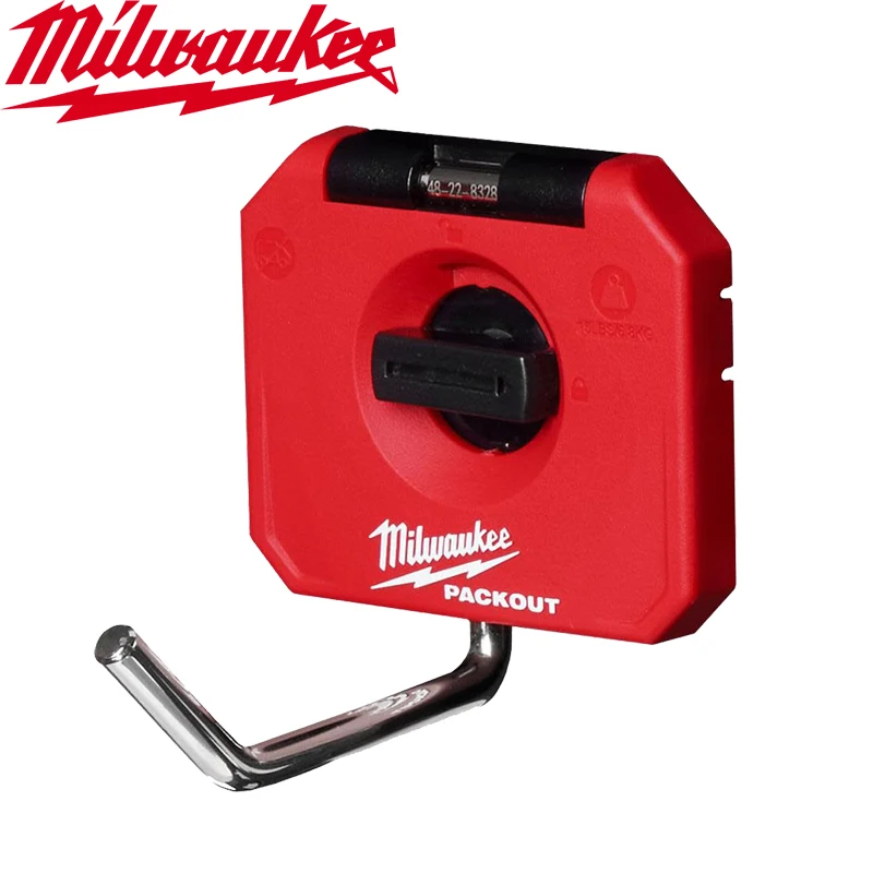 Milwaukee PACKOUT 48-22-8328 Single Straight Hook Wall Mounted Metal Placing Storage Hook Tool Accessories 1PCS/3PCS