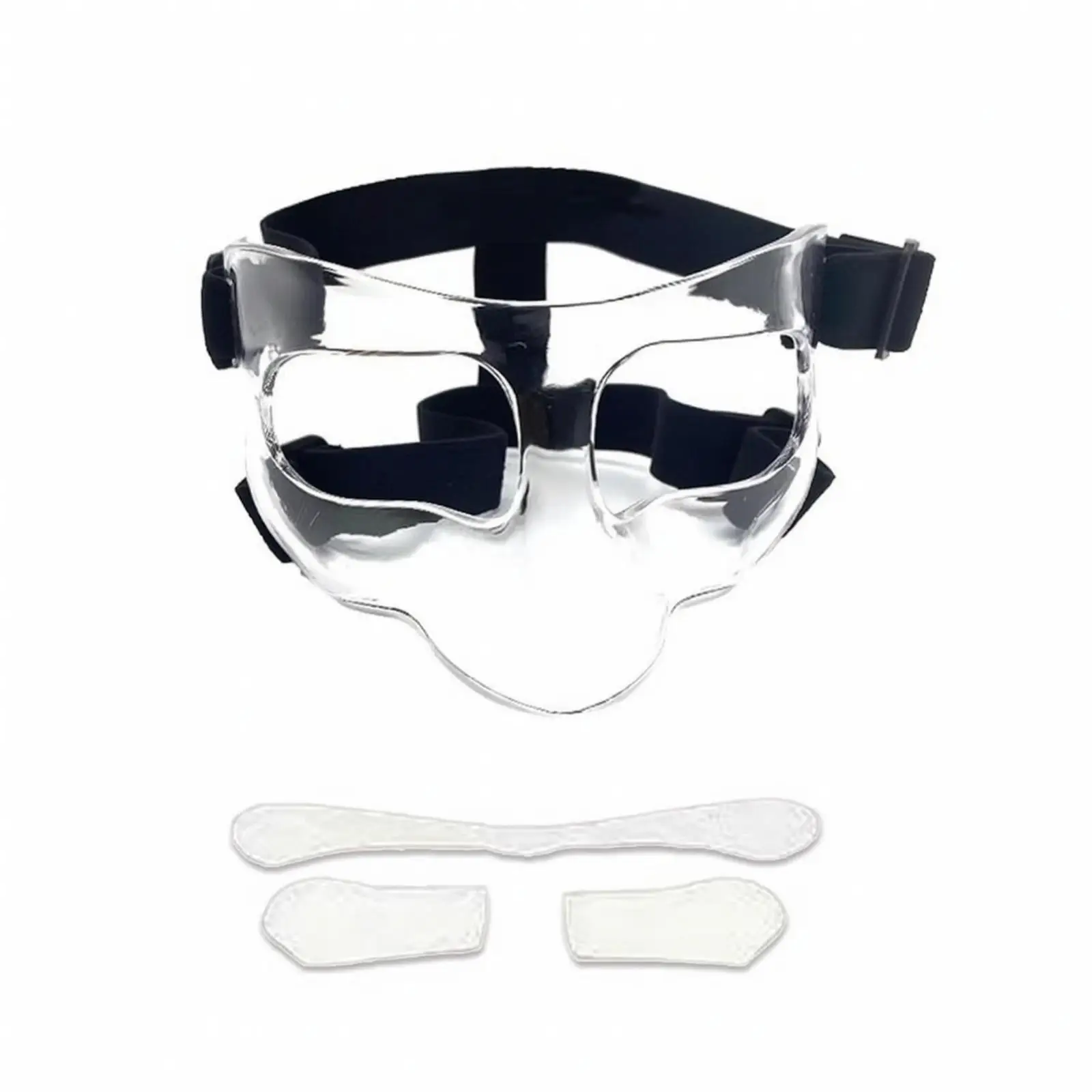 Face Shield for Sports Adult Protective Guard with Adjustable Straps Breathable Design Clear Polycarbonate for Baseball Football
