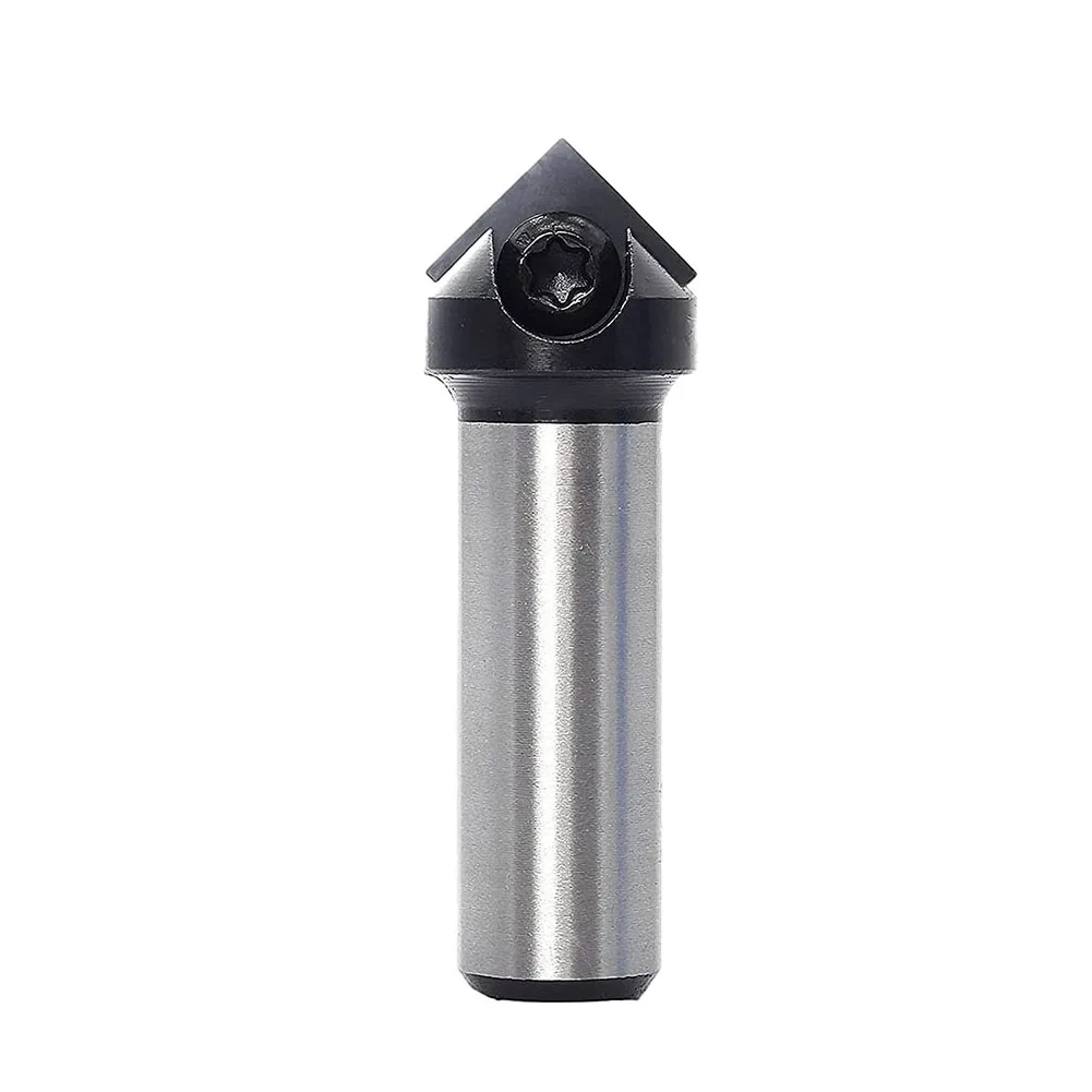1pc Drill Bit 90°Single Flute Carbide Insert Style Milling Cuttters Rabbeting Replaceable Cutter Spoilboard Surfacing
