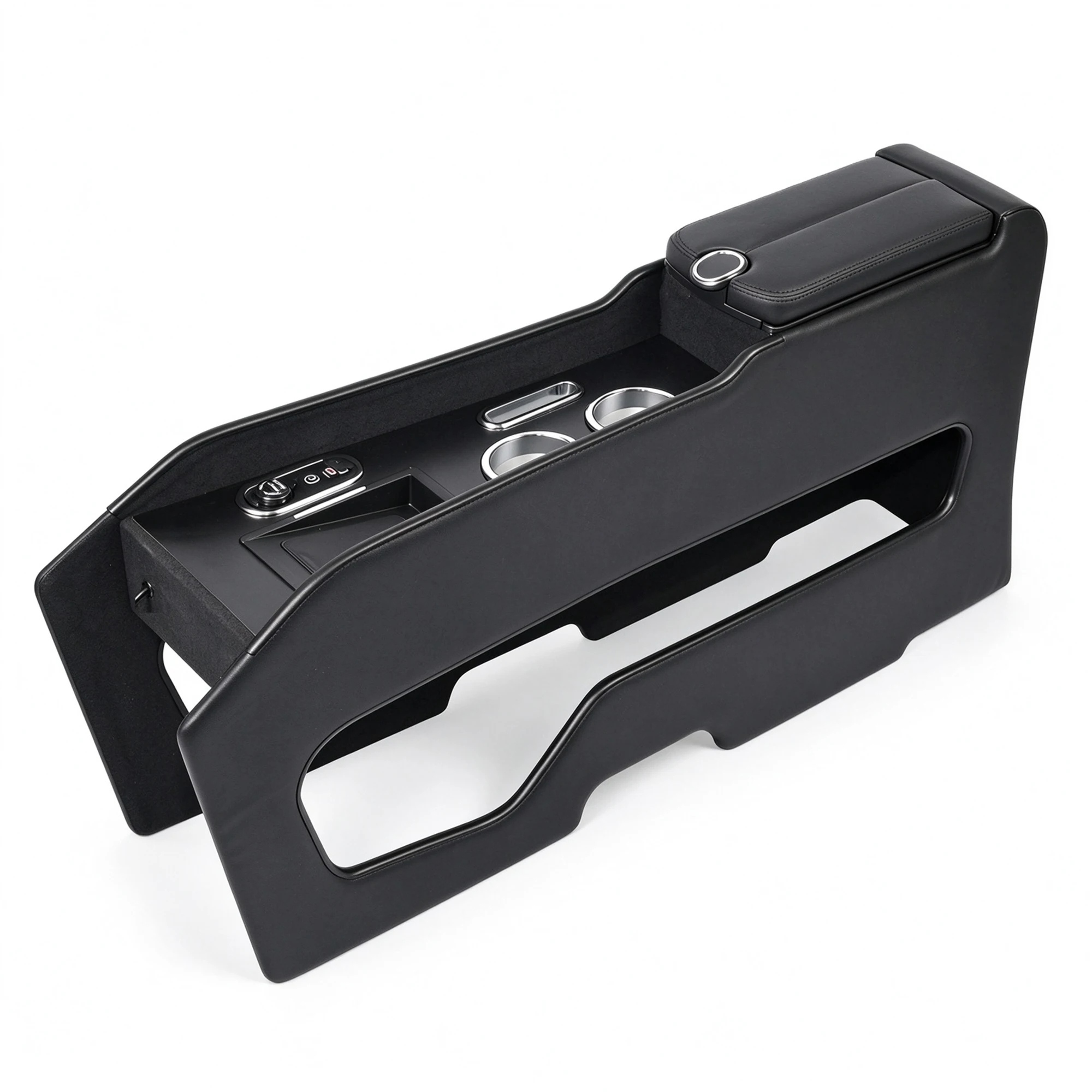 For Vinfast VF3 Car Center Console Armrest Box Cup Holders Phone Slot Car Armrest Console Box
