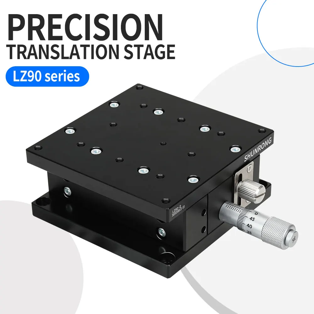Z Axis Manual Lifting Stage Optical Precision Displacement Fine-Tuning Slide Table LZ80-2/ LZ90