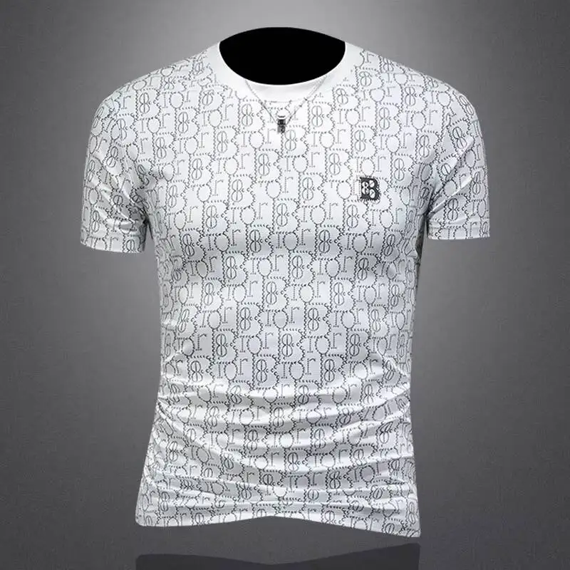 

Full Letter Printing Slim Fit T Shirt Men Tee Shirt Homme Streetwear Fashion Men Casual T-Shirt Mary Poppins Poleras Hombre 2026