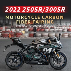 For CFMOTO 250/300SR Motorcycle Carbon Fiber Fairing Stickers Kits Of Bike Accessories Decoration Protection Decals Motor Refit