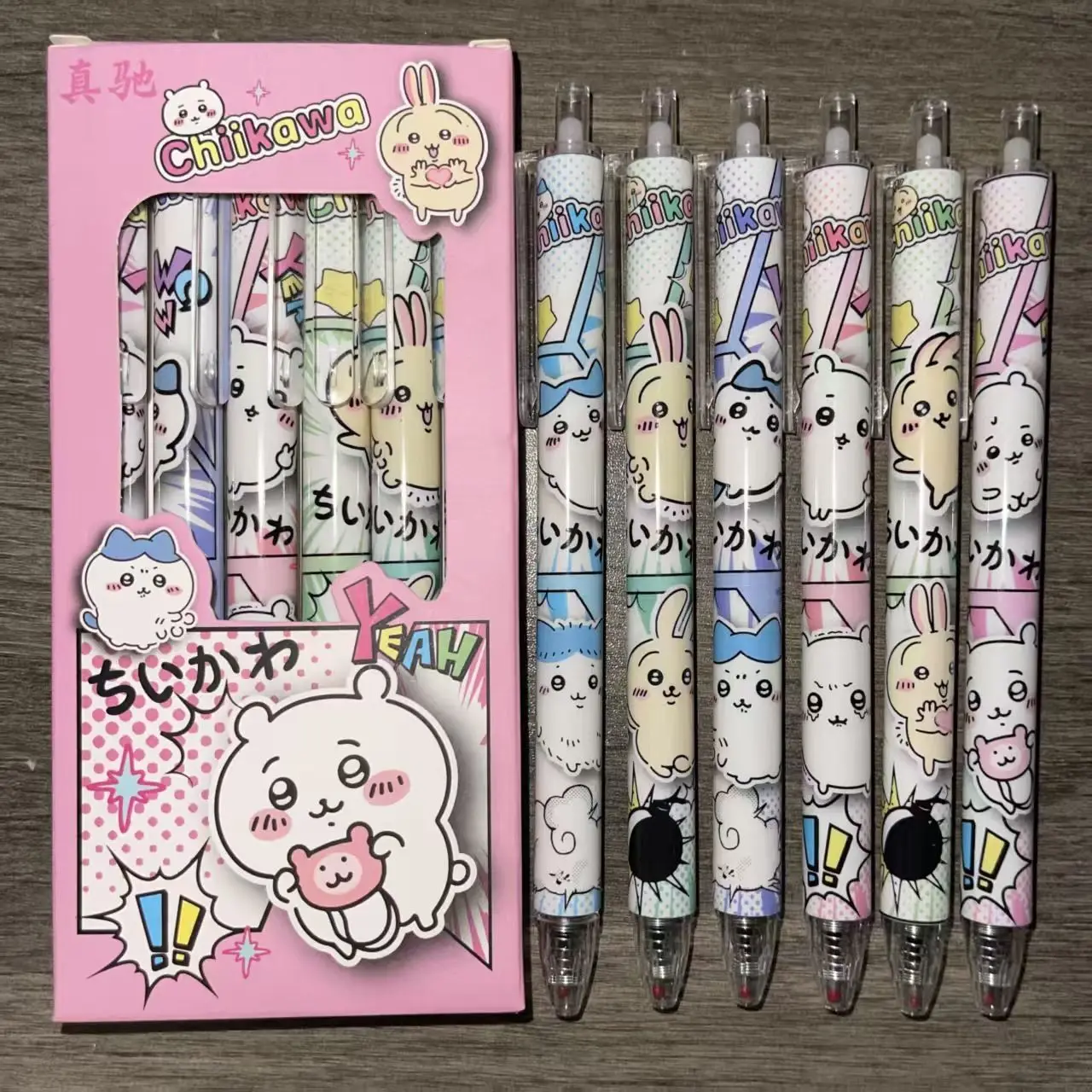 Premium Premium Boxed Foil Chiikawa Quick Dry Retractable Gel Pen Smooth Carbon Ink Writing Stationery - Aliexpress Deal