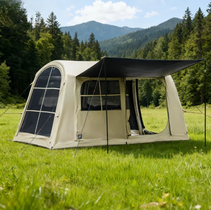 

Надувное соединенное водонепроницаемое укрытие — большая палатка на крыше для кемпинга и пикника на открытом воздухе