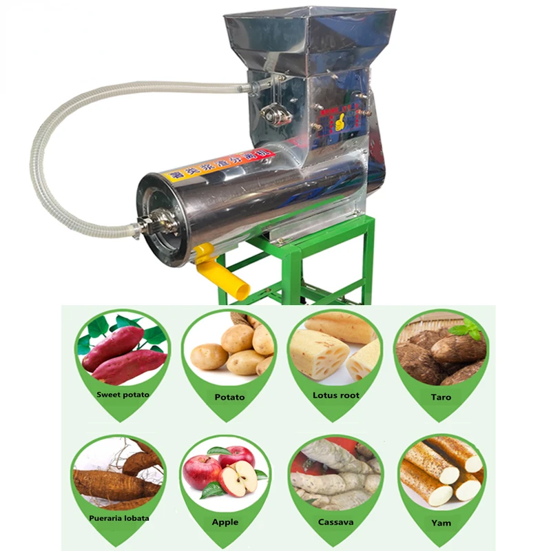 500kg/h Stainless Steel Whole Sweet Potato Pair Orange Banana Fruit Crusher Juicer Grinder Shredder Slurry Slag Separation Mill