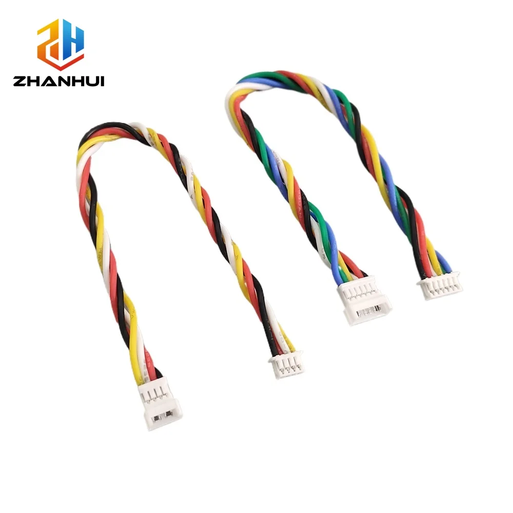 JST 1.25mm Pitch Extension Cable Kit - 2/3/4/5/6 Pin Male to Female Connector with 15cm 30AWG Silicone Wire view 3