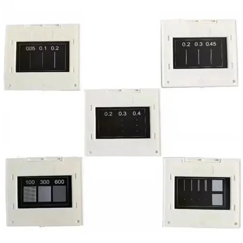 5PCS 50X50mm Single Double Triple Slit Hole Grid interference Experimental Instrument Diffraction Grating Physics Experimental