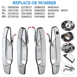 5960521 25960526 Exterior Chrome Door Handle For Sierra Yukon Cadillac Escalade Pickup Outside Chevrolet Silverado Tahoe GMC