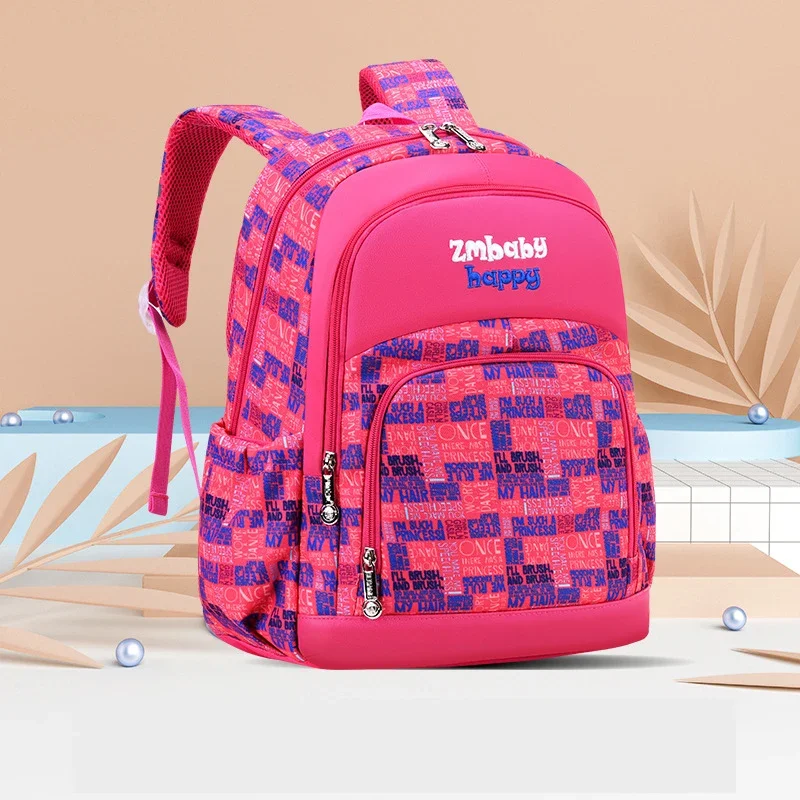 Mochila escolar ortopédica impermeable para niños y niñas, bolso de escuela primaria, mochilas escolares para niñas, Satchel Grade1-3-6