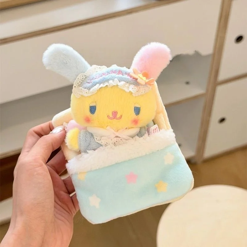 

Sanrio Goodnight Sleeping Series Hello Kitty Kawaii Girl Cartoon Plush Doll Backpack Pendant Toy Festival Gifts