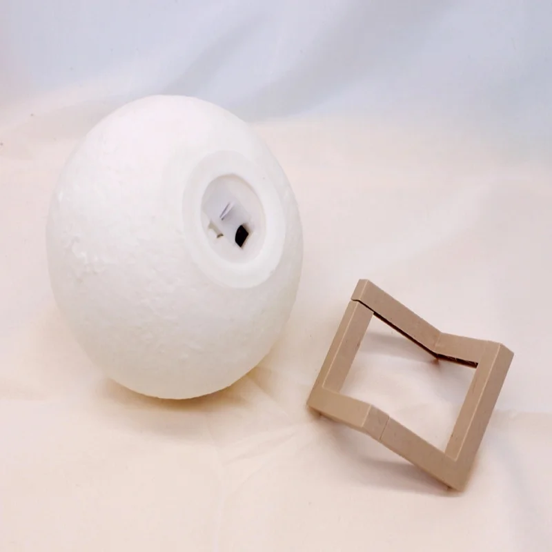 LED ضوء الليل 10 سنتيمتر مصباح القمر بطارية تعمل بالطاقة مع حامل مصباح النجوم ديكور غرفة نوم أضواء ليلية الاطفال هدية زر خلية #5