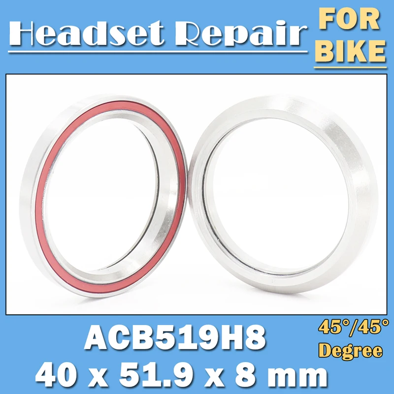 WZZG ACB519H8 Подшипник велосипедной гарнитуры (40x51,9x8 - 45/45) Велосипедные подшипники