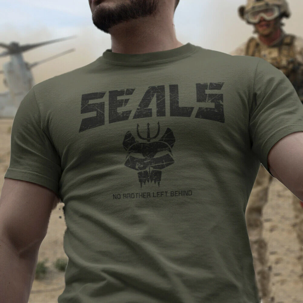 Marine Robben Bravo Team Devgro Spezial einheiten Elite-Soldaten T-Shirt. Sommer Baumwolle Kurzarm O-Ausschnitt Herren T-Shirt neue S-3XL