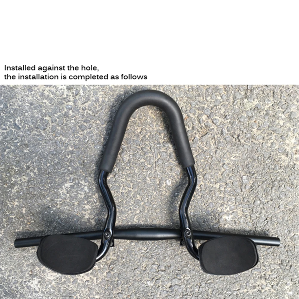 

Aluminum Alloy Aero Handlebars For Road Bike Rest Handlebar Integrated Metal Handlebar Shaped Pads Comfortable
